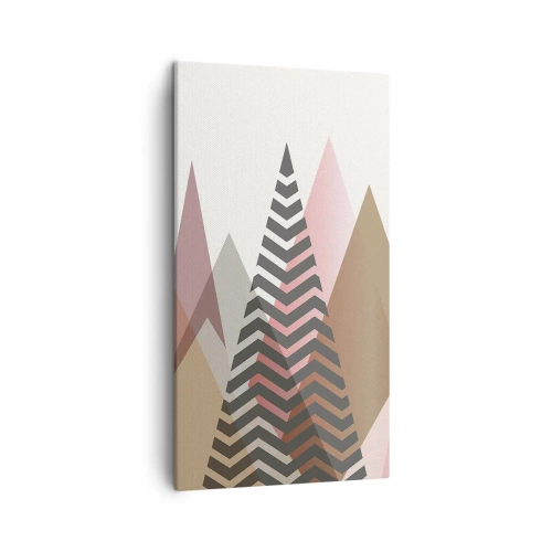 Tablou pe pânză - Construcție piramidală - 45x80 cm