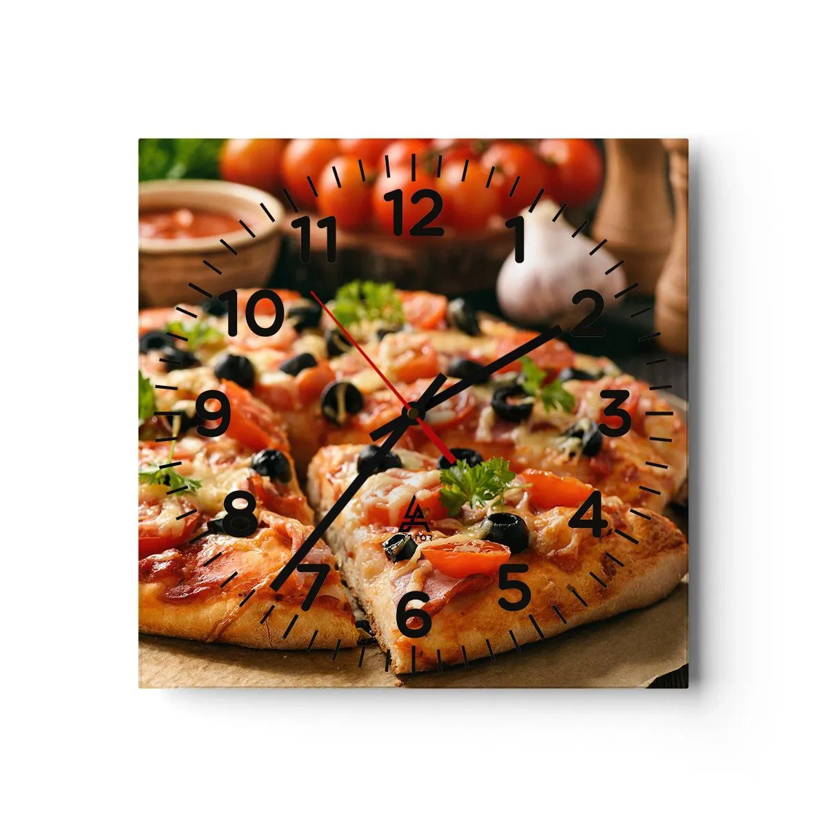 Ceas de perete - Ceas pe sticlă - Ai scăpat din nou - 40x40 cm