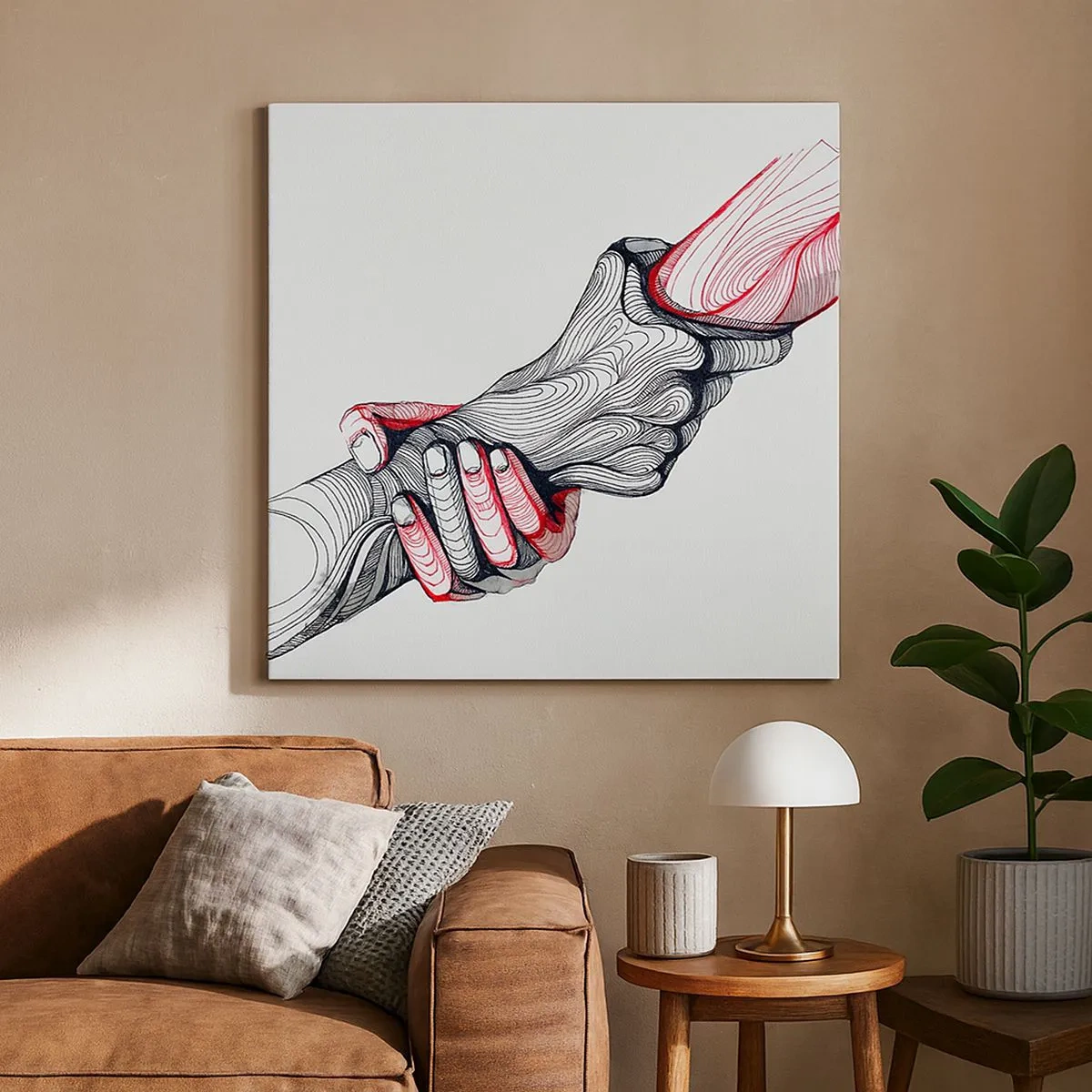 Tablou pe pânză - Ești pe mâini bune - 30x30 cm