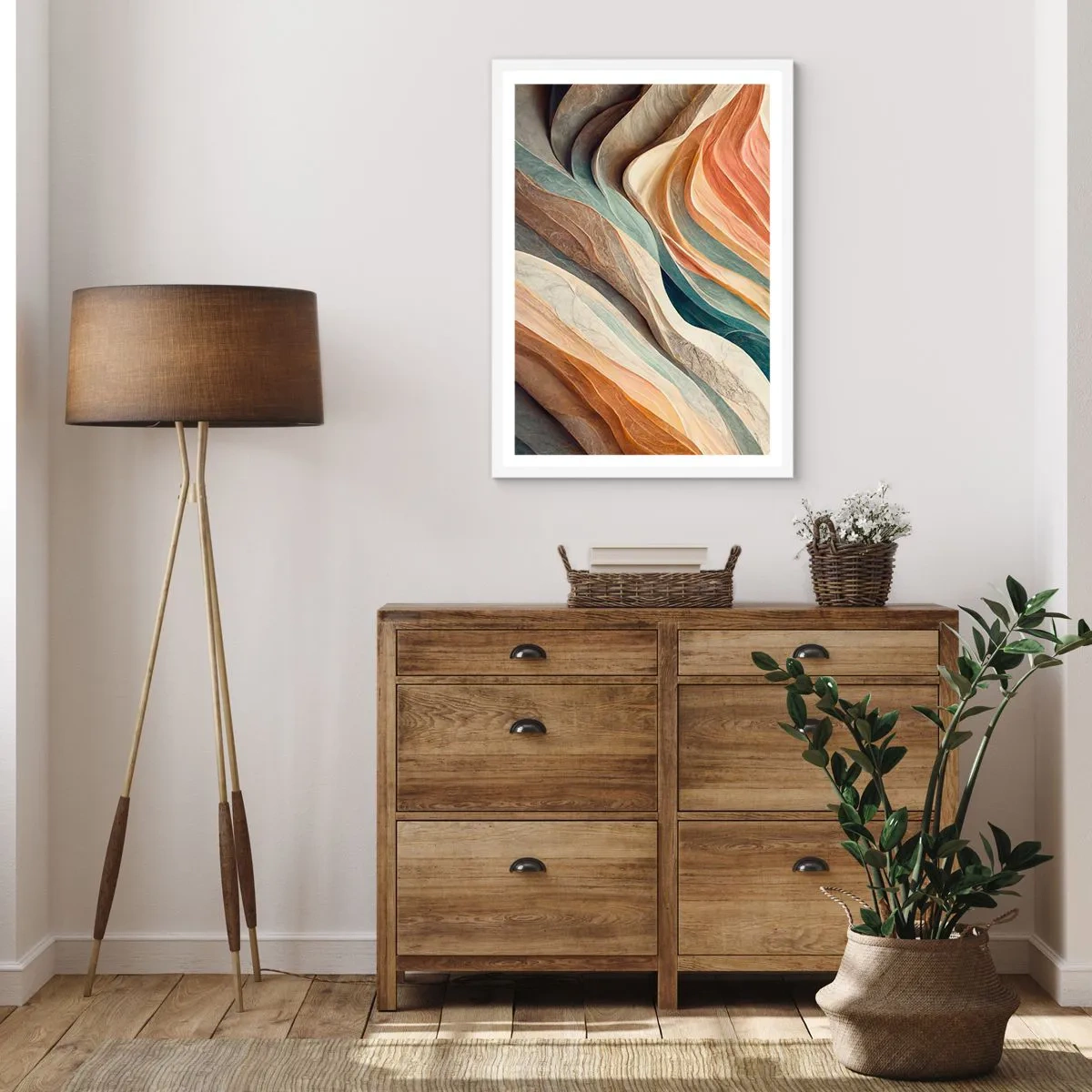 Poster în ramă albă - Momentul dinaintea schimbării - 50x70 cm