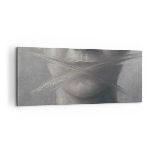 Tablou pe pânză - Nici un cuvânt - 100x40 cm