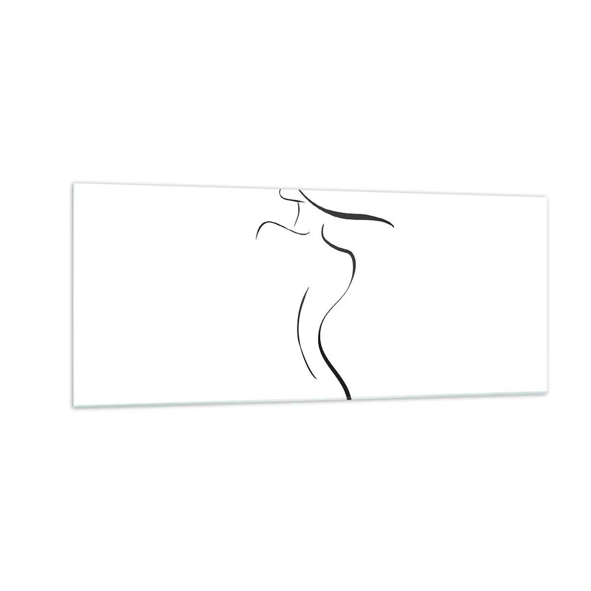 Tablou pe sticlă - E insesizabilă ca un val - 100x40 cm