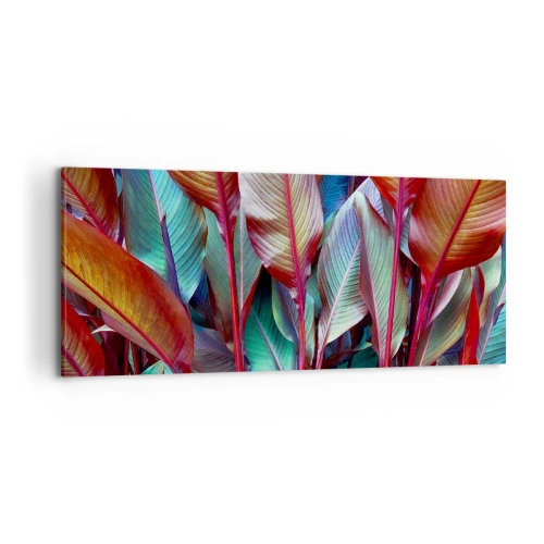 Tablou pe pânză - Tufiș colorat - 100x40 cm