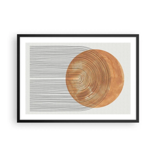 Poster în ramă neagră - Compoziția solară - 70x50 cm