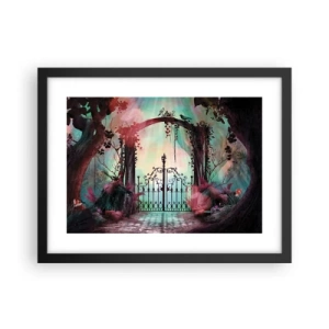 Poster în ramă neagră - Grădina secretă - 40x30 cm