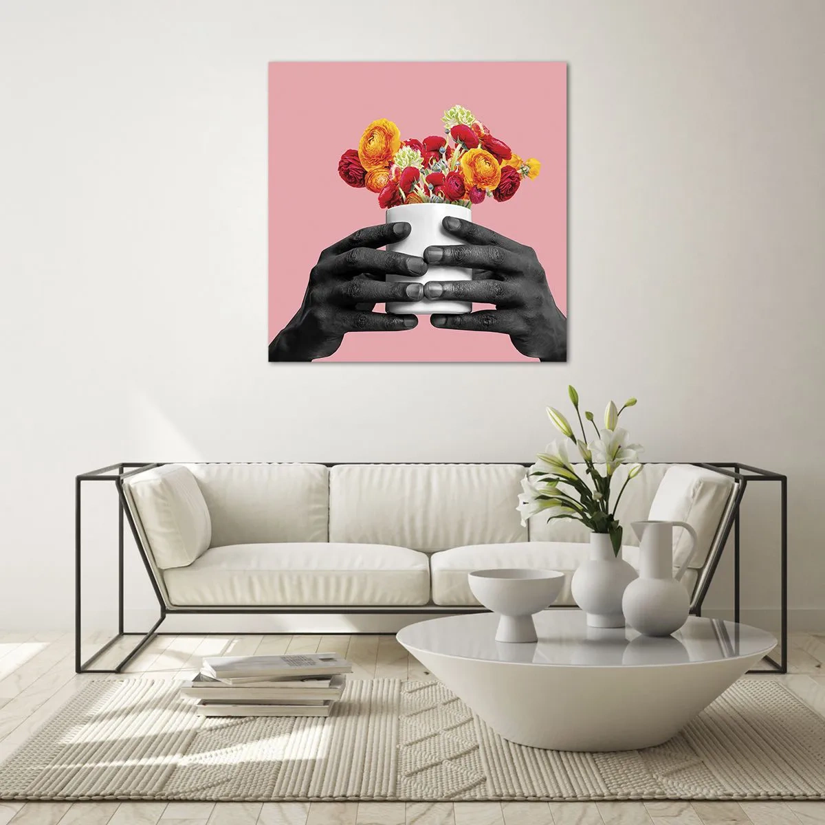 Tablou pe sticlă - Apoteoza vieții - 30x30 cm