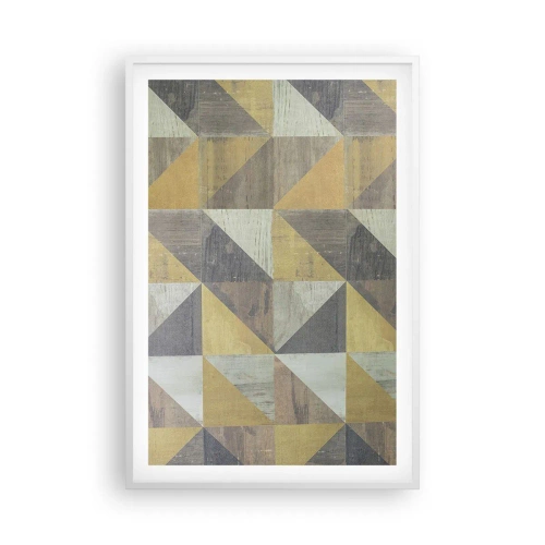 Poster în ramă albă - La unghiul triunghiului - 61x91 cm