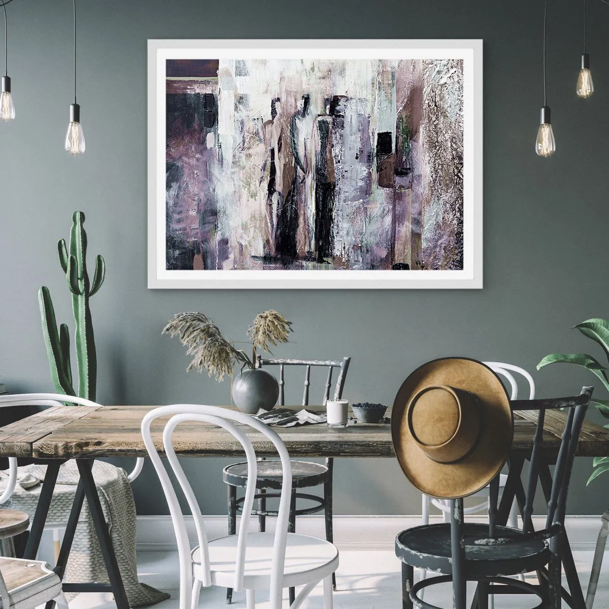 Poster în ramă albă - Cei trei misterioși - 70x50 cm