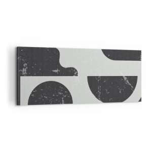 Tablou pe pânză - Compoziție deasupra și dedesubt - 100x40 cm