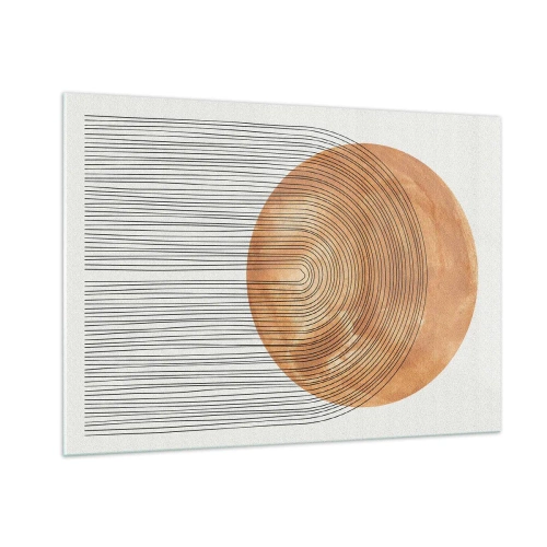 Tablou pe sticlă - Compoziția solară - 100x70 cm