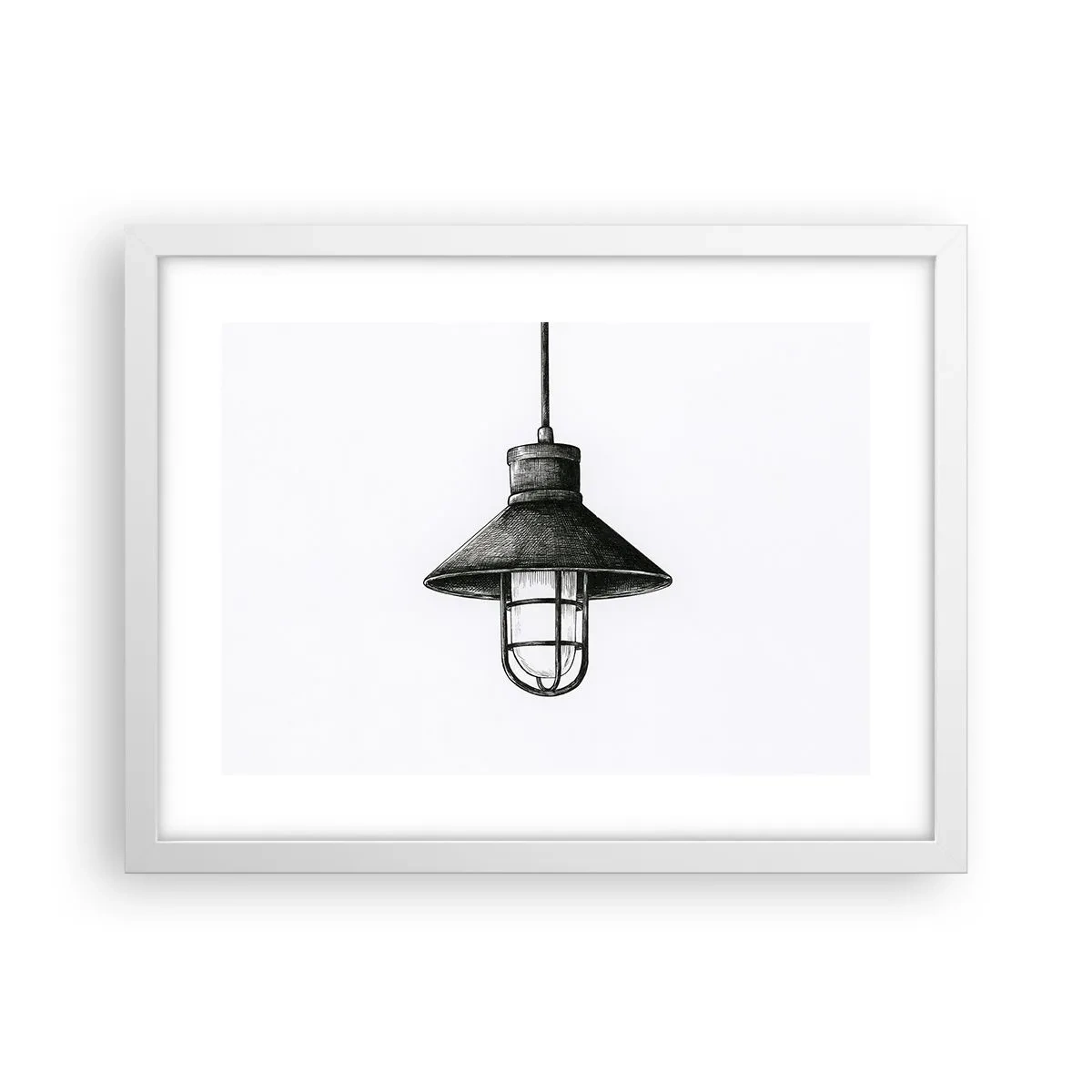 Poster în ramă albă - Cu mulți ani în urmă... - 40x30 cm