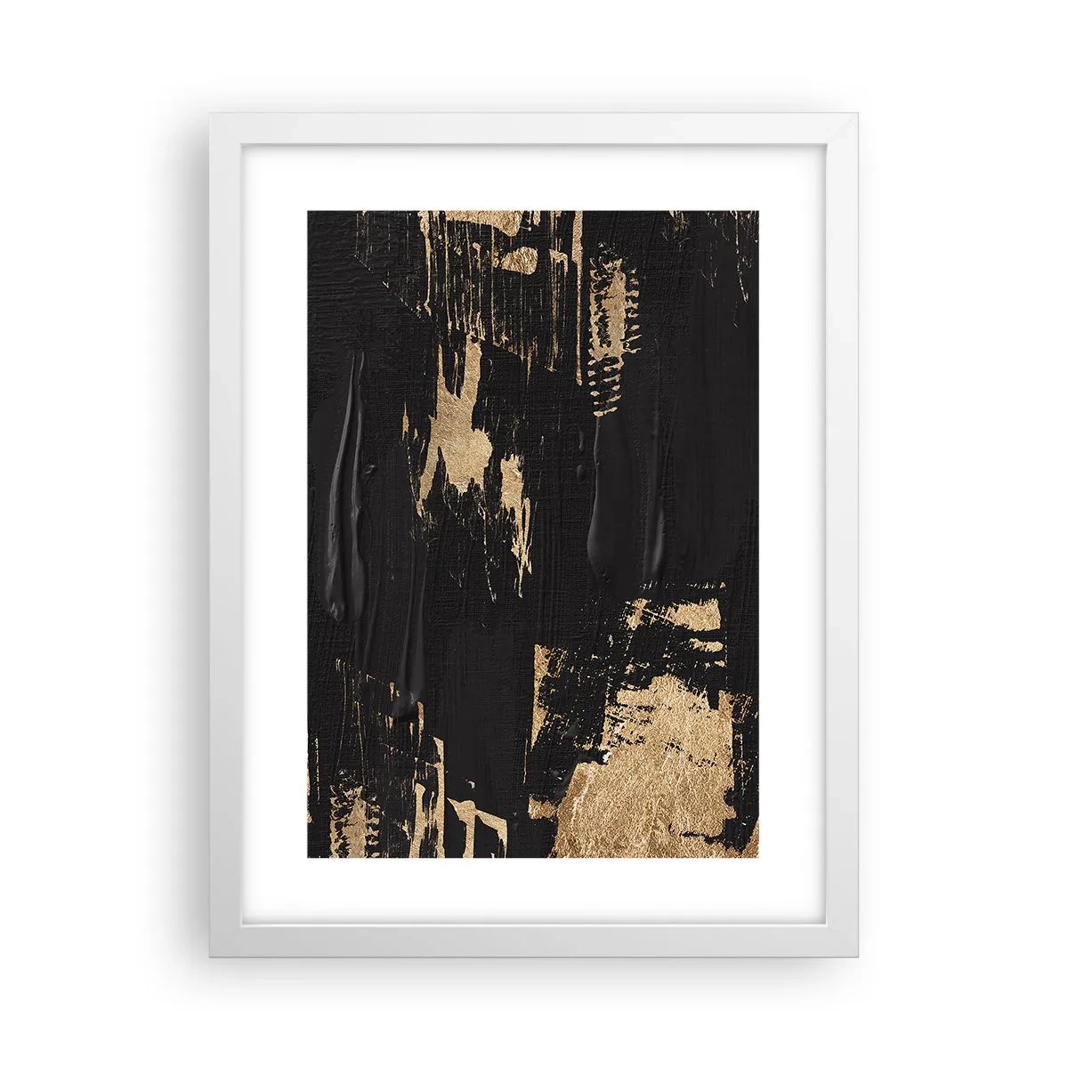Poster în ramă albă - O urmă de atingere - 30x40 cm