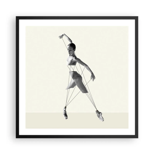 Poster în ramă neagră - Într-un teatru de lumină - 60x60 cm