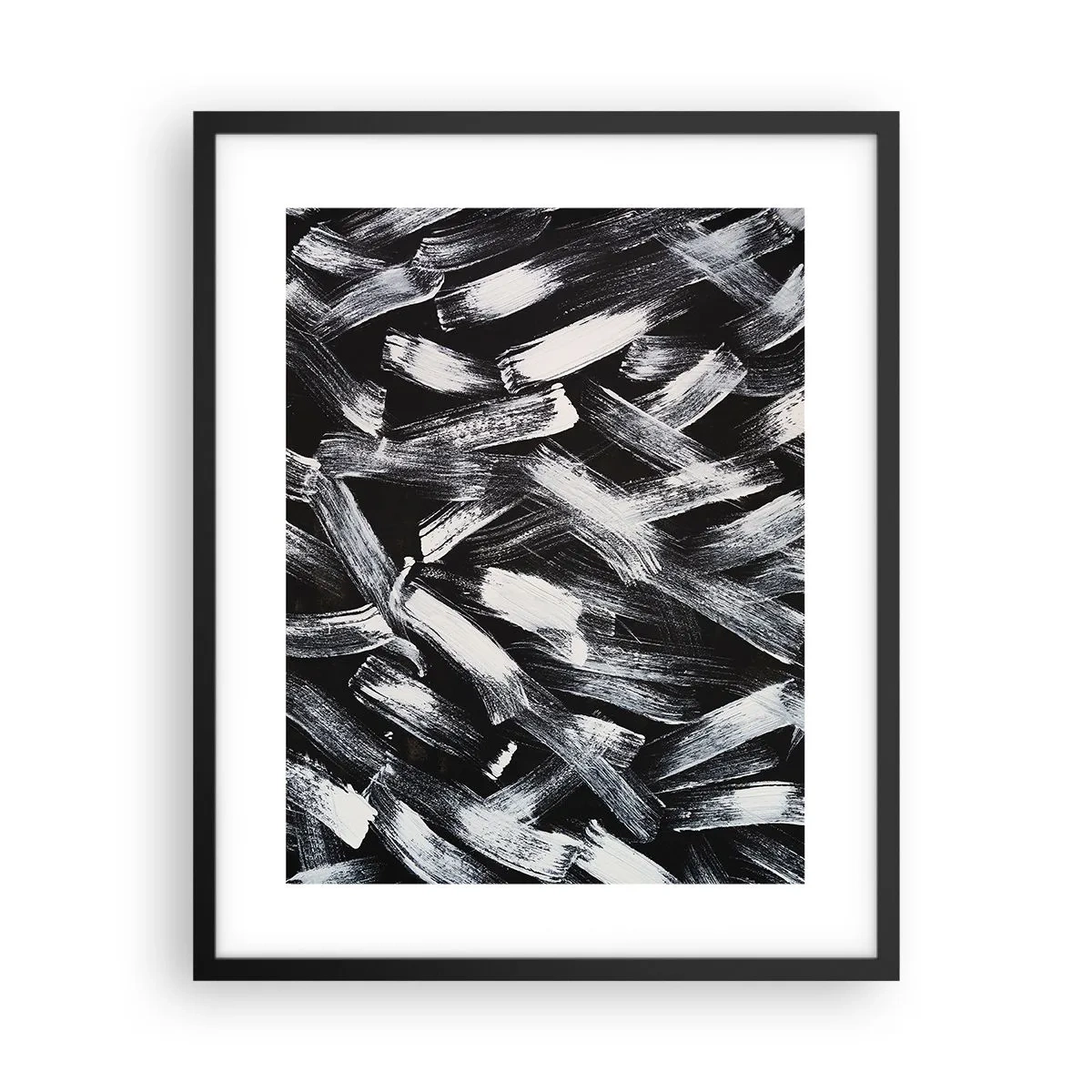 Poster în ramă neagră - Abstracție în spirit industrial - 40x50 cm
