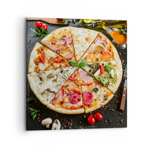 Tablou pe pânză - Un evantai de arome - 70x70 cm