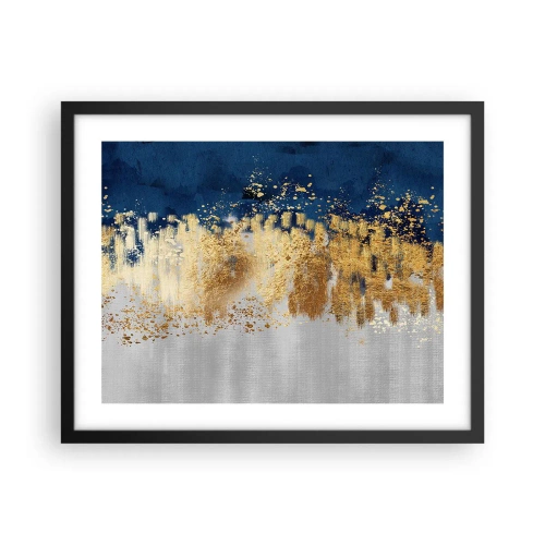 Poster în ramă neagră - Compoziție modernă cu bliț - 50x40 cm