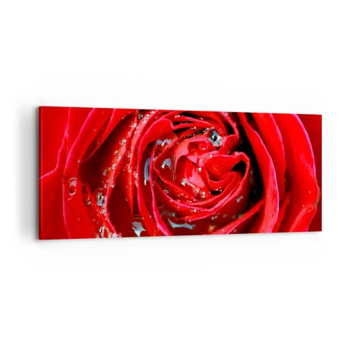 Tablou pe pânză - În picături de rouă - 100x40 cm