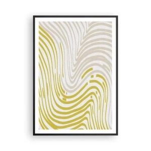 Poster în ramă neagră - Compoziție cu cambrare ușoară - 70x100 cm