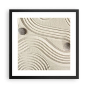 Poster în ramă neagră - Atingere de căldură - 40x40 cm