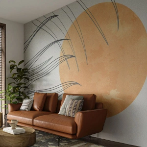 Tapet Premium Sand - Întotdeauna spre soare - Soare, Minimalism, Bucată - 350x256 cm