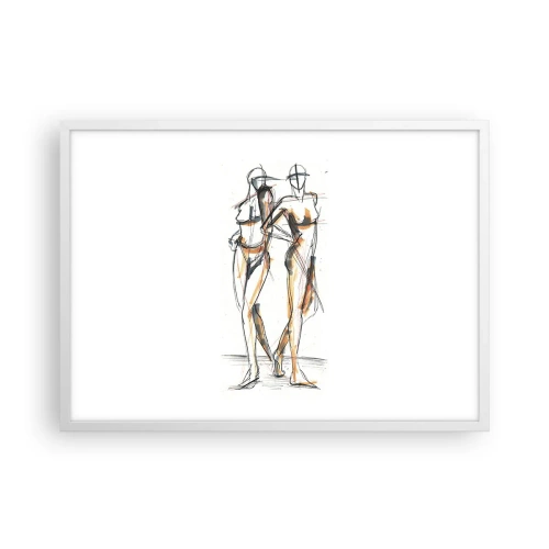 Poster în ramă albă - Un studiu de farmec - 70x50 cm