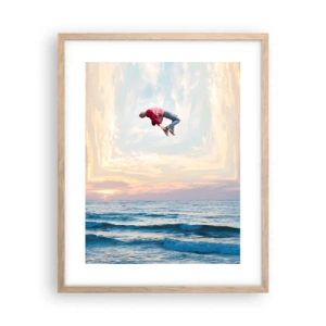 Poster în ramă de stejar deschis - Spre o altă dimensiune - 40x50 cm