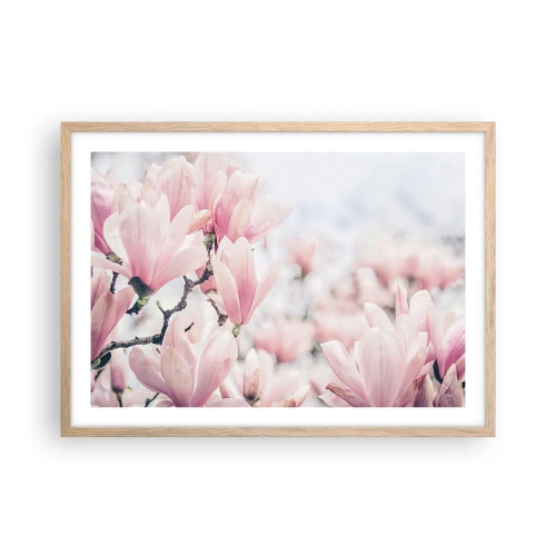 Poster în ramă de stejar deschis - Idealul de subtilitate - 70x50 cm