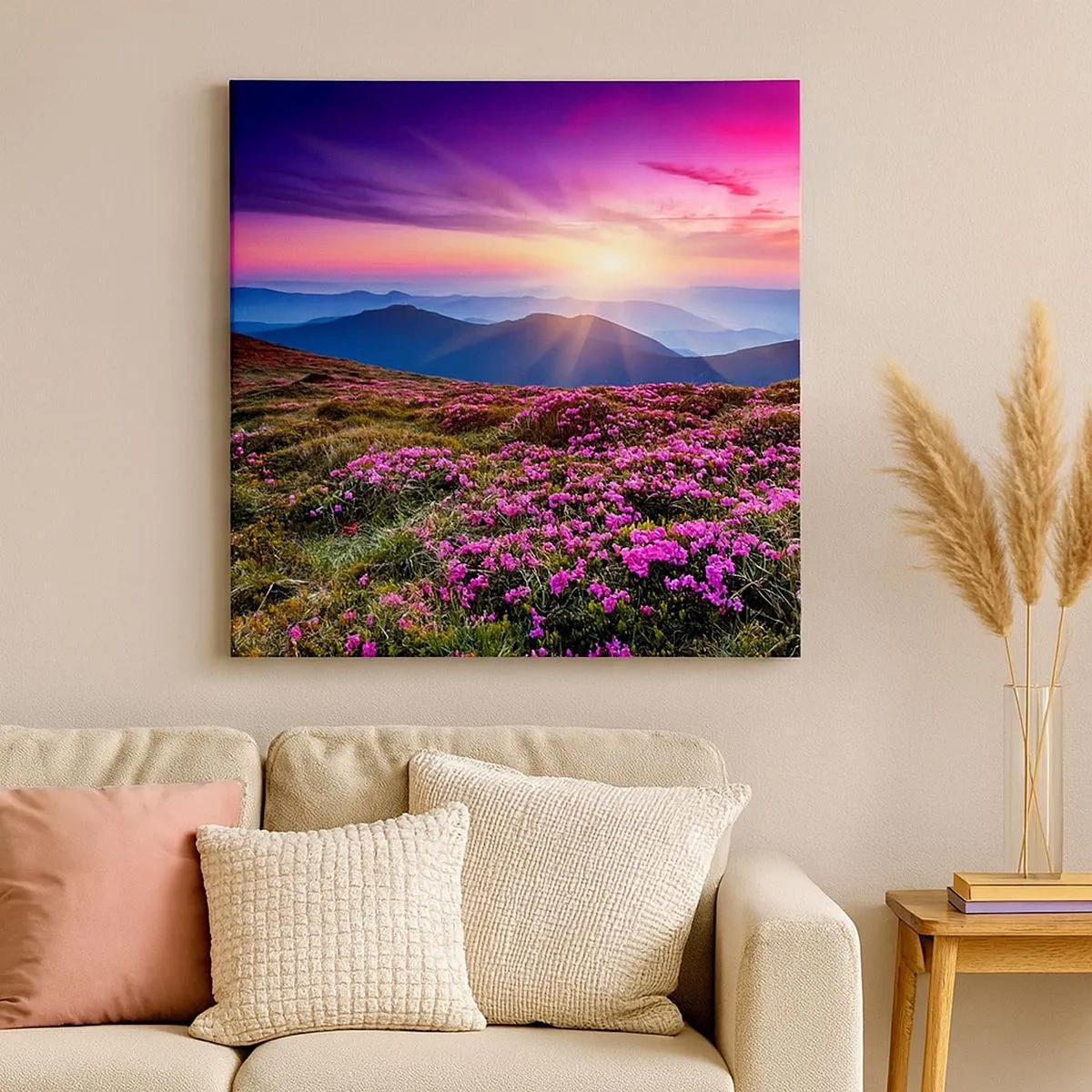 Tablou pe pânză - Ierburile proaspete miroseau puternic - 30x30 cm