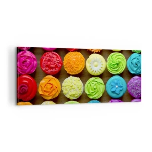 Tablou pe pânză - Fiecare diferită - toate delicioase - 100x40 cm