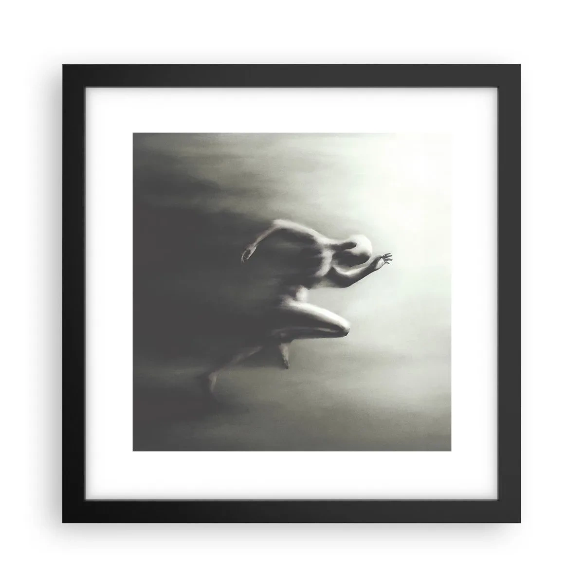 Poster în ramă neagră - De neoprit - 30x30 cm