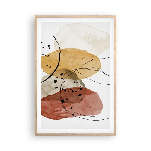 Poster în ramă de stejar deschis - Ca aerul, limpezi și ușoare - 61x91 cm