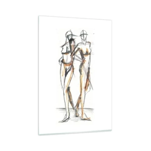 Tablou pe sticlă - Un studiu de farmec - 80x120 cm