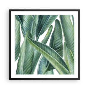 Poster în ramă neagră - Verdeața în sine - 60x60 cm
