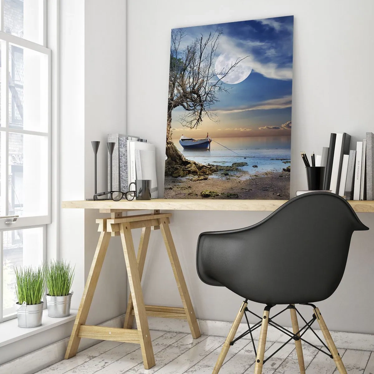 Tablou pe sticlă - Este acesta sfârșitul sau începutul? - 50x70 cm