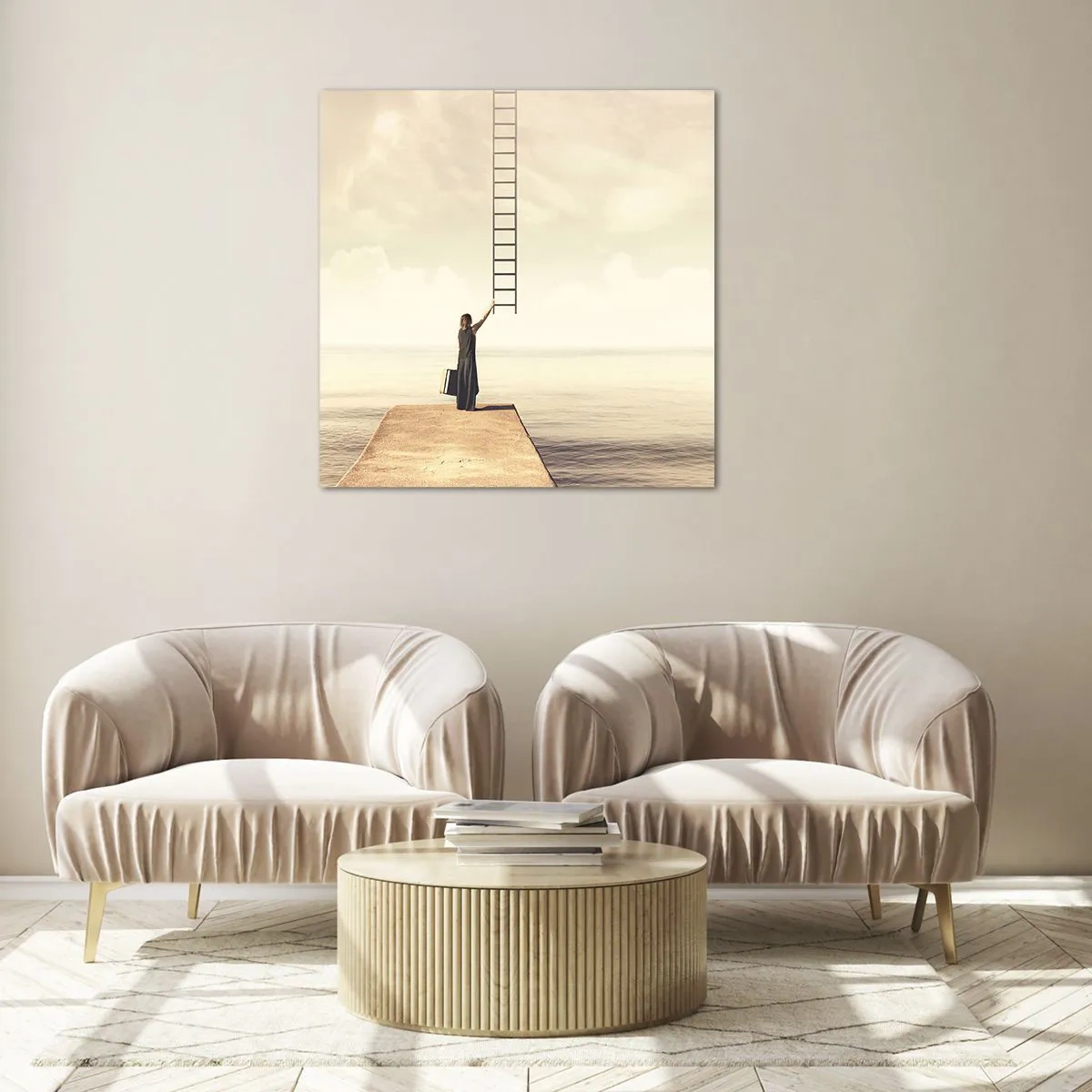 Tablou pe sticlă - O călătorie conceptuală - 40x40 cm