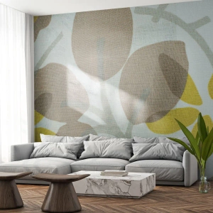 Tapet Premium Sand - Compoziție în plin soare - Boho, Flori, Minimalism - 100x70 cm