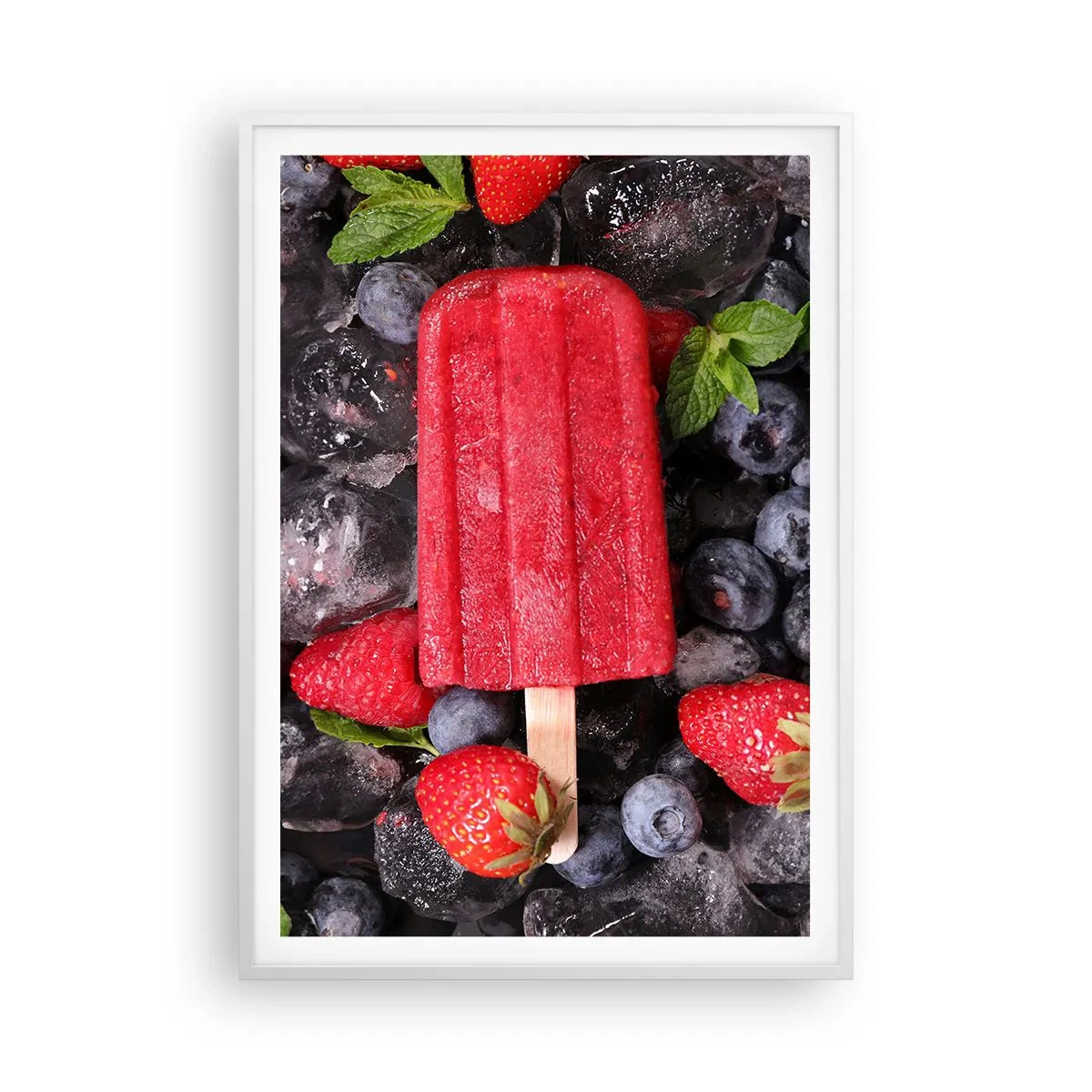 Poster în ramă albă - Umbra unei veri fierbinți - 70x100 cm