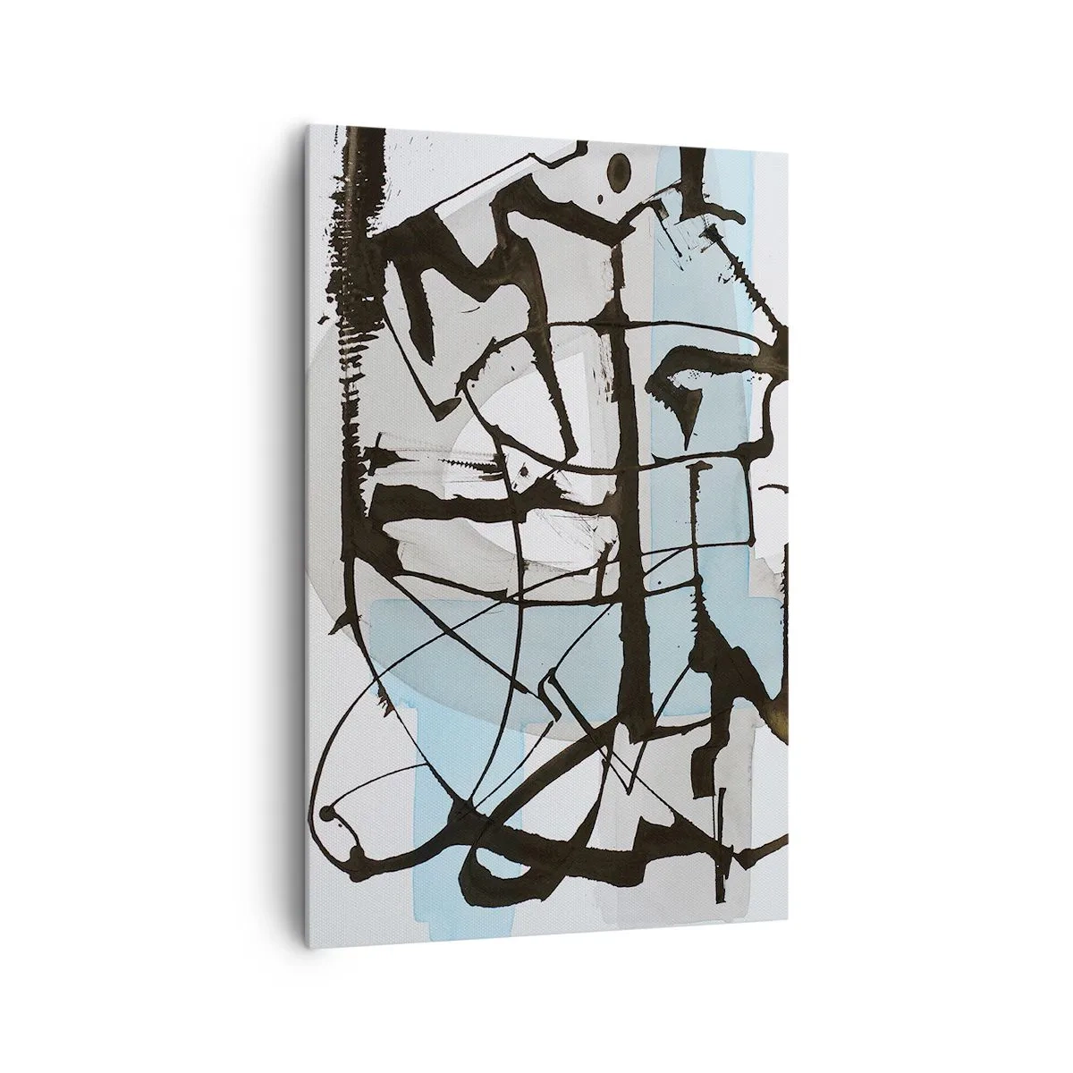 Tablou pe pânză - Cu toate acestea, albastru - 80x120 cm