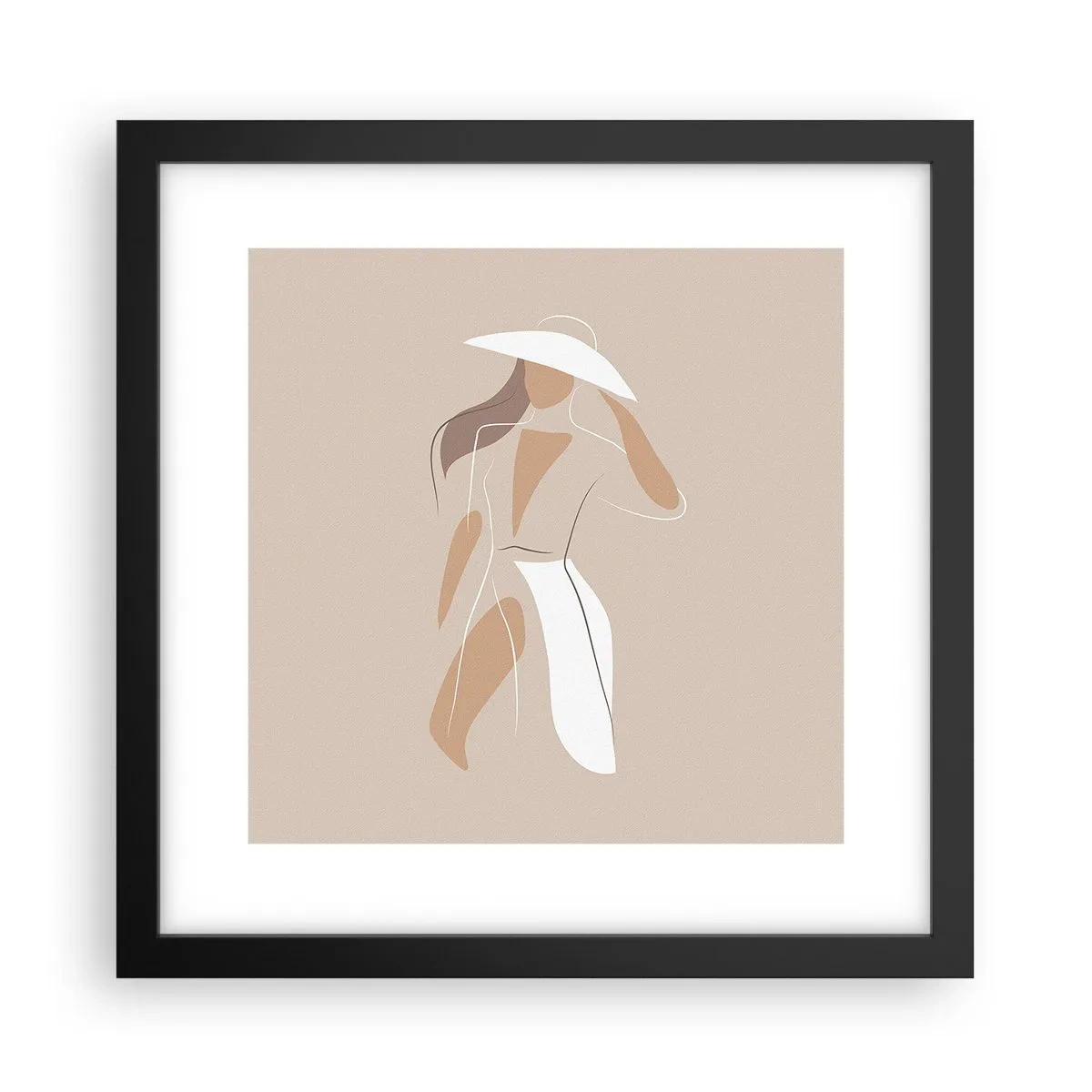 Poster în ramă neagră - Moda este distractivă - 30x30 cm
