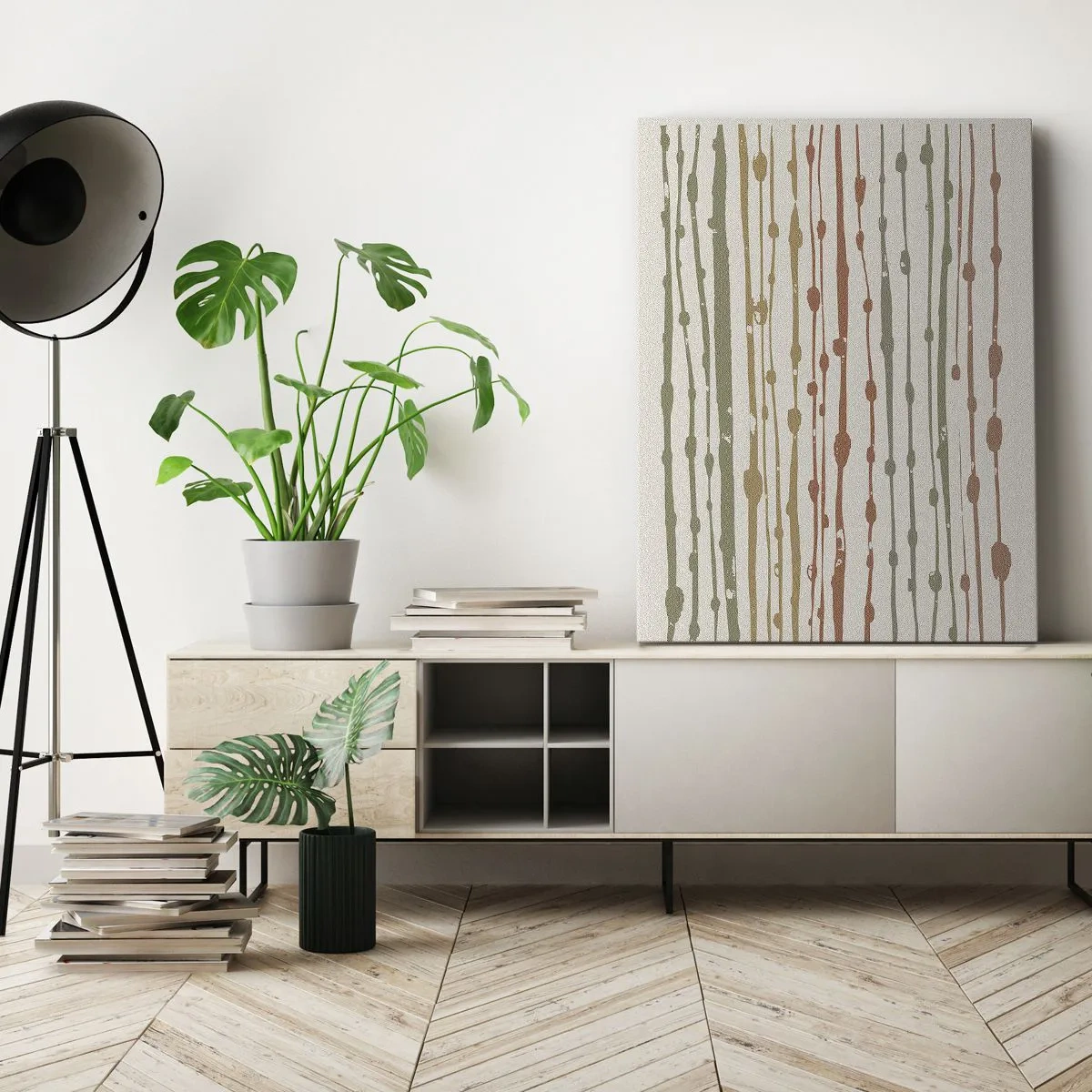 Tablou pe pânză - Notația culorilor muzicale - 70x100 cm