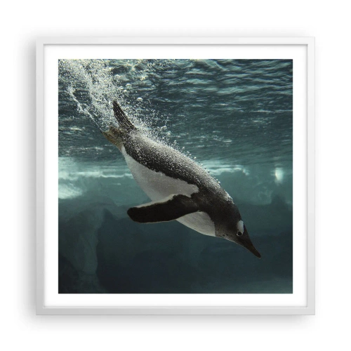 Poster în ramă albă - Bun venit în lumea mea - 60x60 cm