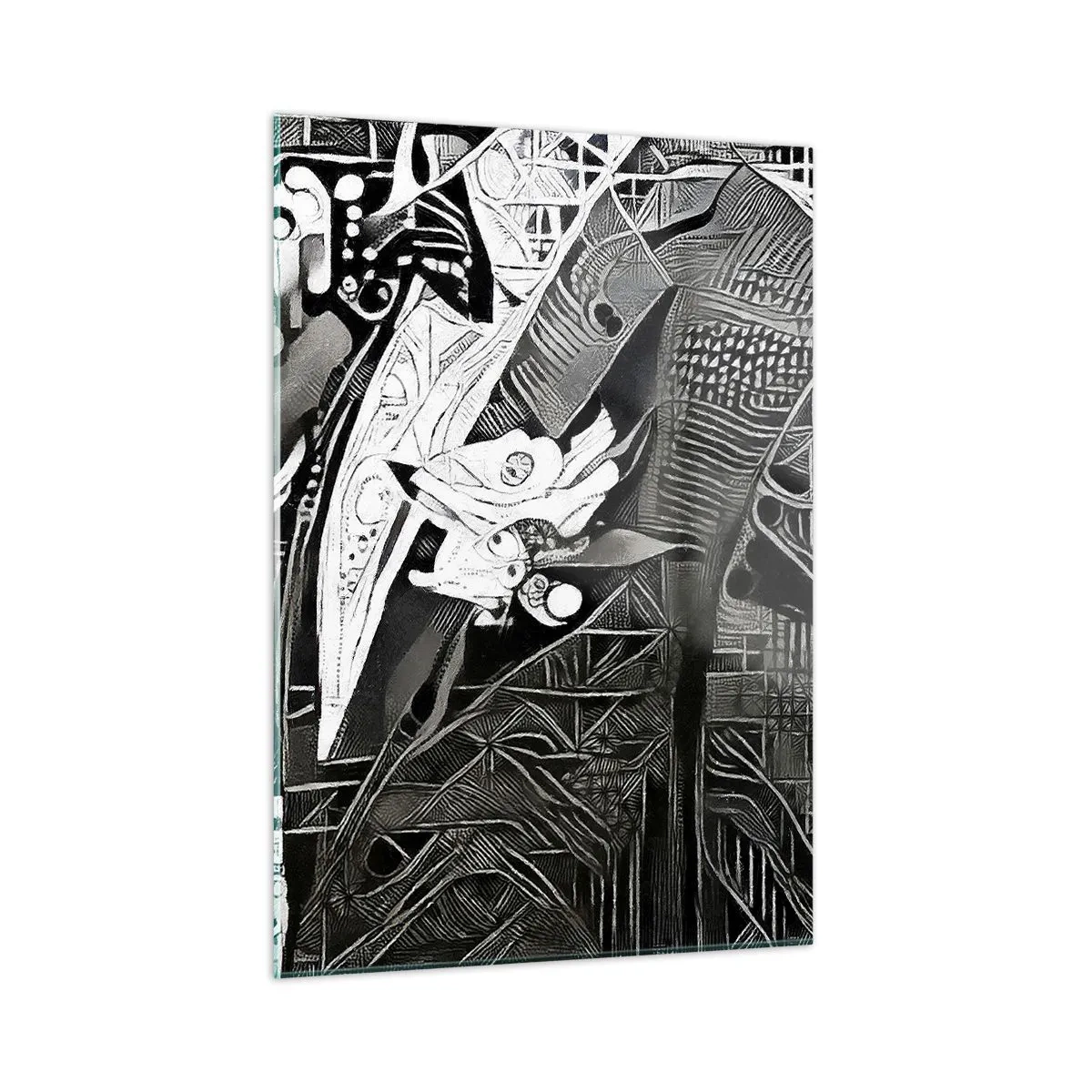 Tablou pe sticlă - Doar un om aparent gri - 50x70 cm
