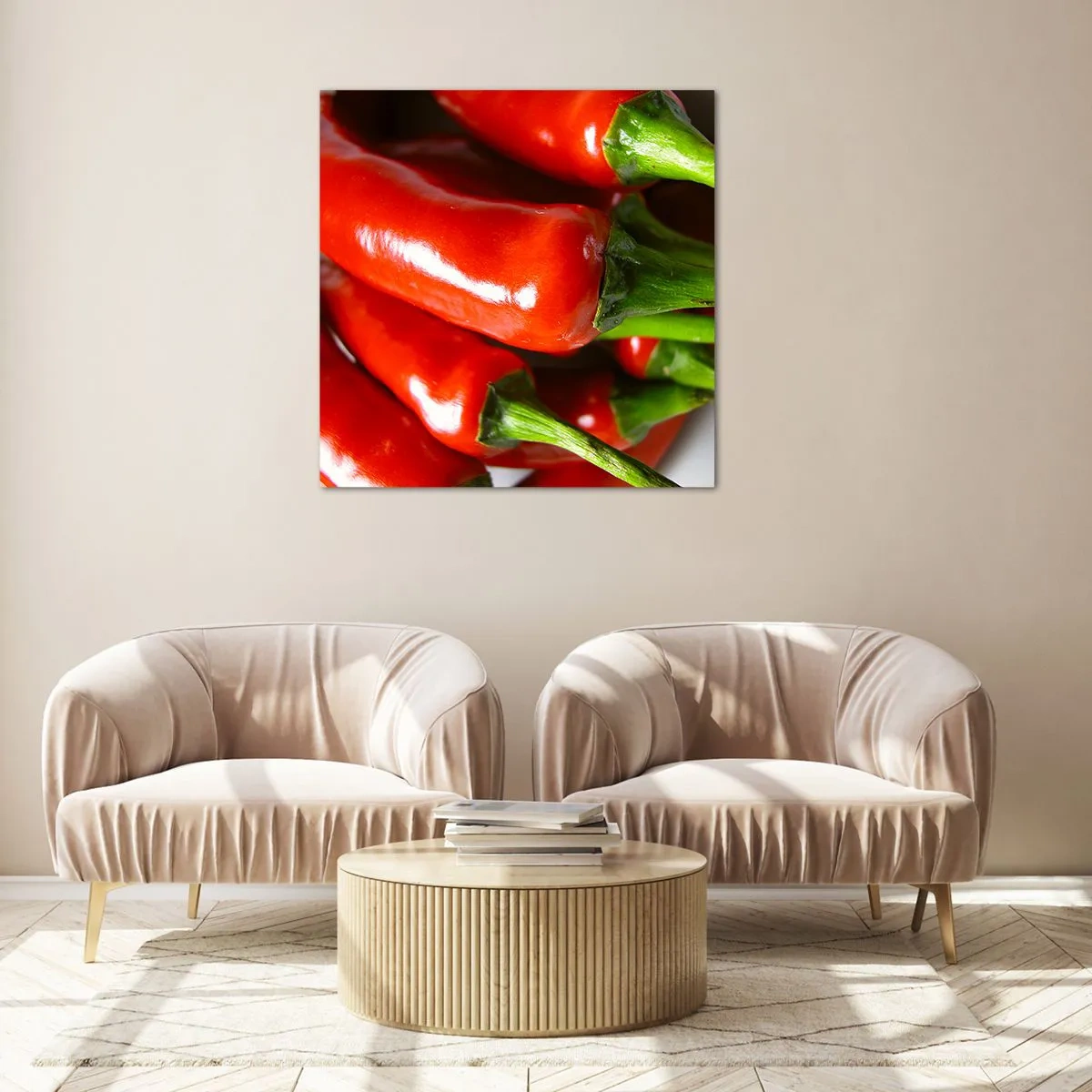 Tablou pe sticlă - Suculent, strălucitor, neted - 70x70 cm