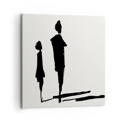 Tablou pe pânză - Cu siguranță împreună? - 60x60 cm