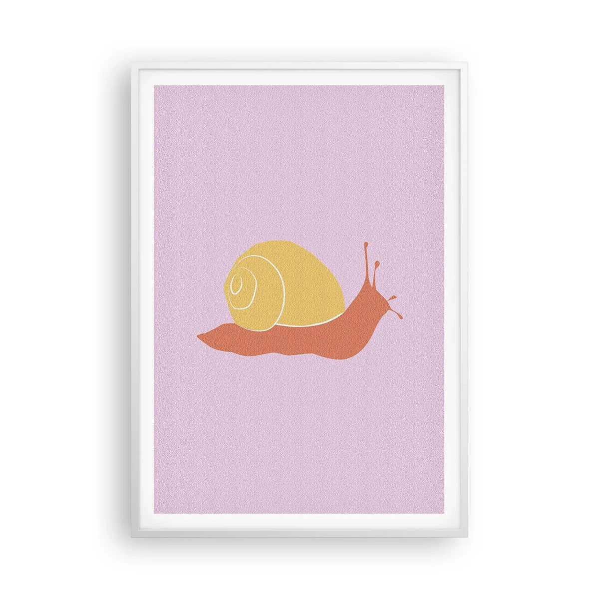 Poster în ramă albă - Nu e nicio grabă - 70x100 cm