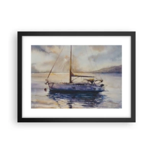 Poster în ramă neagră - O seară în golf - 40x30 cm