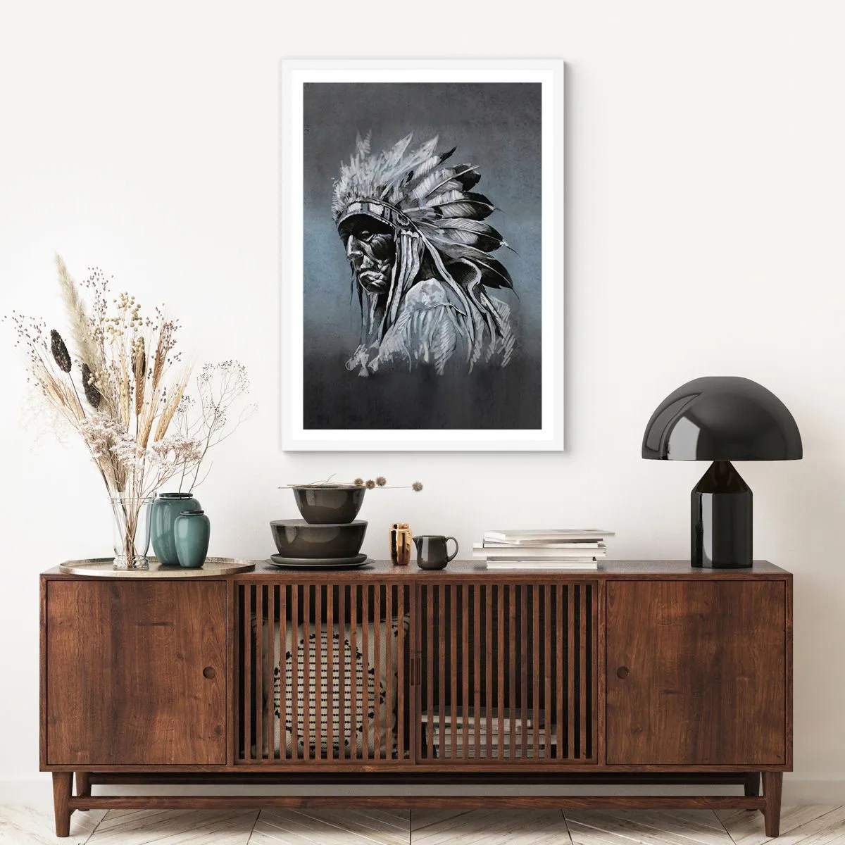 Poster în ramă albă - Înapoi la rădăcini - 50x70 cm