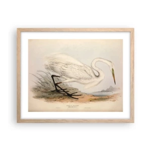 Poster în ramă de stejar deschis - Doamna în stufărișuri - 50x40 cm