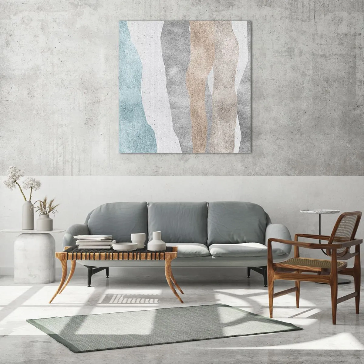 Tablou pe sticlă - Studiu de proximitate - 30x30 cm