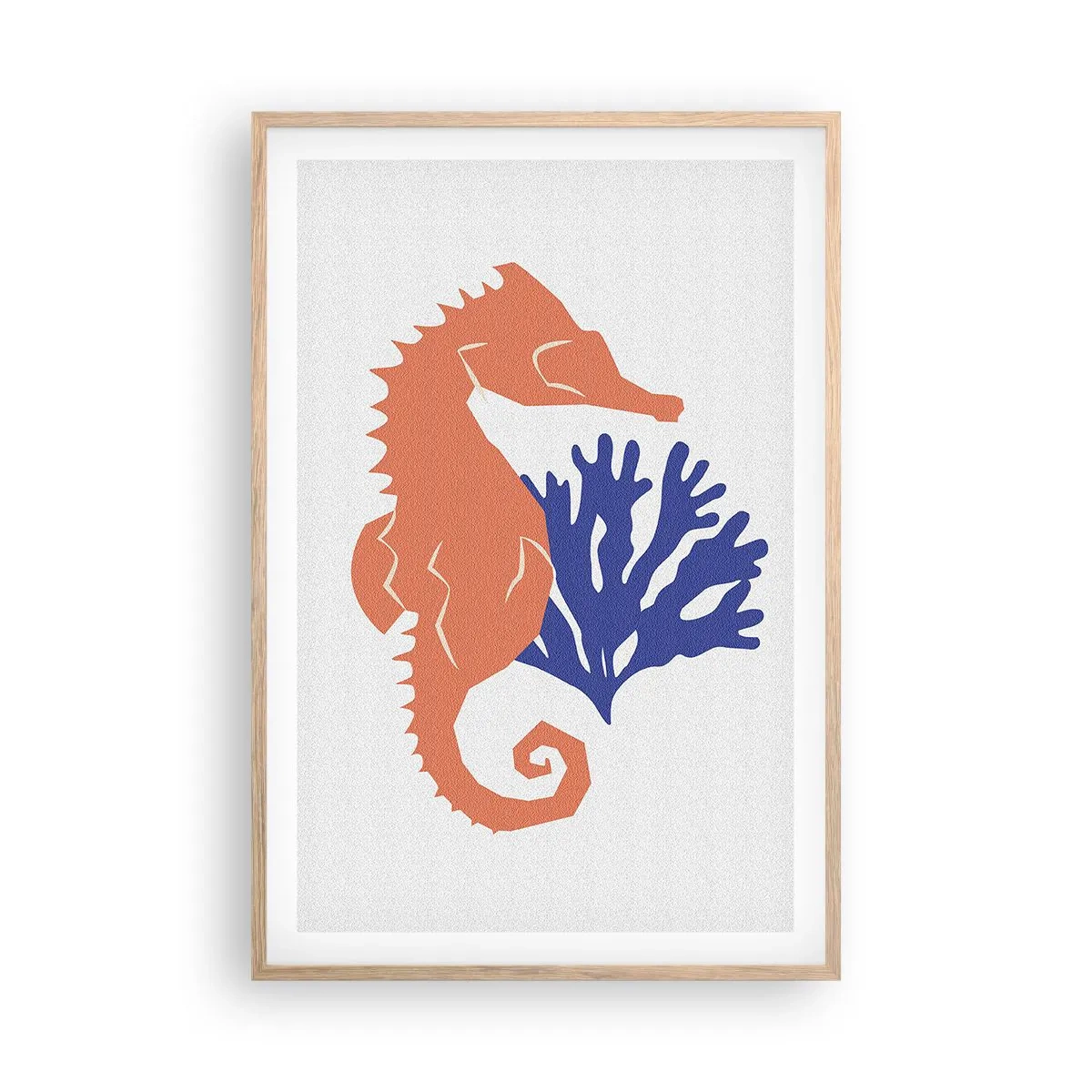 Poster în ramă de stejar deschis - Pe o pajiște subacvatică - 61x91 cm